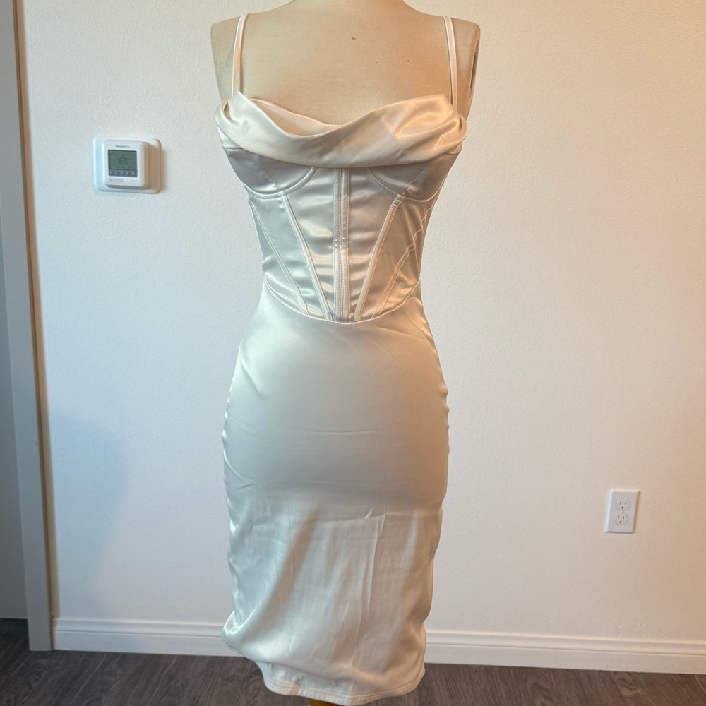 Sexy Shien White Corset Style Dress - Small